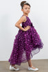 Girls Illusion Princess Top 3D Flower High Low Skirt Flower Girl Dress 2-12